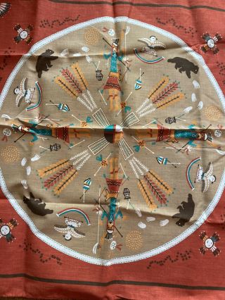 (3) Vintage Colorful Southwestern Native American Indian Handkerchiefs Bandana