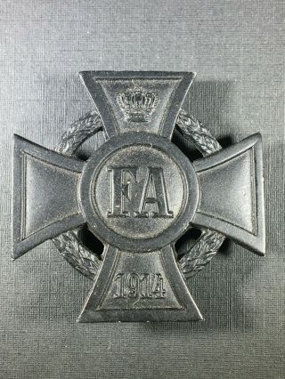 Ww1 Wwi Imperial German 1914 Friedrich August Fa Cross 1st Class Medal Badge