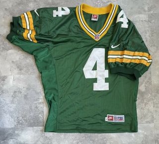 Vtg 90s Nike Pro Line Authentic Brett Favre Green Bay Packers Jersey Men 