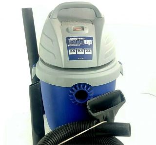 Vtg Shop Vac Hang Up L250 2.  5 Hp 2.  5 Gal Wet Dry Vacuum Hose Attachments Blower