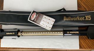 Vintage Bullworker X5 Isometric Isotonic Power Gym Exercise Bar With Bag & Chart