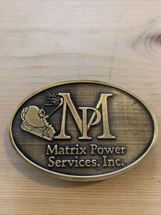 Matrix Power Services,  Inc.  Mp Metal Collectors Men’s Belt Buckle
