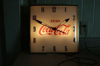 1960s Drink Coca Cola Pam Clock All