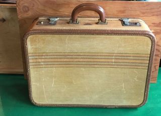 Vintage Tweed Suitcase 