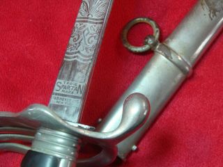 Wwi Us Model 1900 Officer Ceremonial Dress Sword With Scabbard