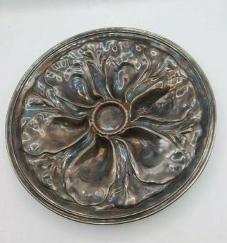 Rare Vintage Hotel Mapes Reed Barton Oyster Serving Dish Silver Plated