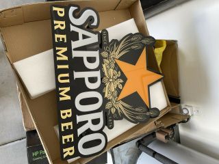 Cm Global Sapporo Premium Beer Led Lighted Sign W/ Out Power Cord