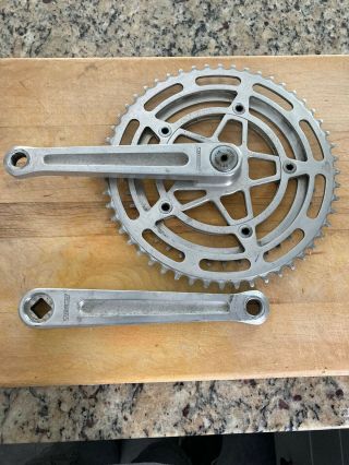 Vintage Stronglight Pedalier 105 Bicycle Crank 52/42 Alloy 170mm Tapped 14x125