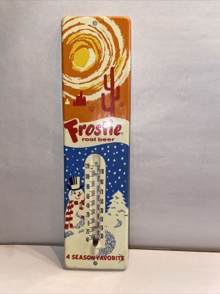 Vintage Advertising Frostie Root Beer ‘desert Sun’ Thermometer Collectible