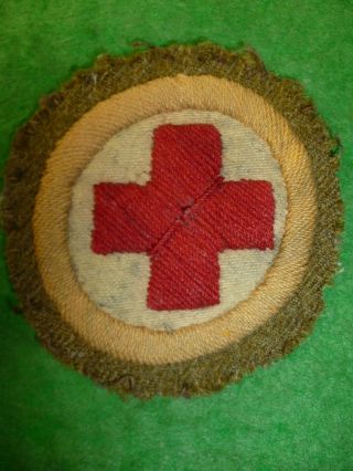 Stretcher Bearer Embroidered Trade Patch Khaki Sleeve Badge Ww1 -