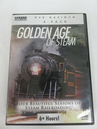 Golden Age Of Steam Train Railroading Set Of 4 Dvd 