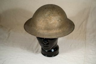 Us Ww1 Doughboy Brodie Combat Helmet With Partial Liner And Strap Zc218