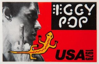 Iggy Pop 1979 Values Tour Vintage Promotional Poster / Ex 2 Nmt