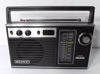 Vintage Sony Tfm - 7250w Am/fm Analog Tuning Radio