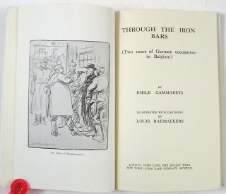 1917 “Through The Iron Bars,  ” Story of German Occupation in Belgium 2