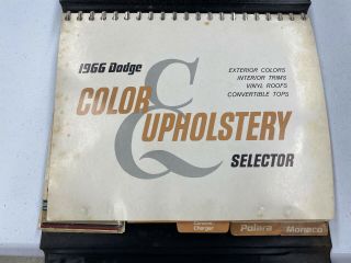 1966 Dodge Color Upholstery Dealer Album Dart Coronet Charger Polara Monaco