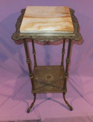 Victorian B&h Bradley And Hubbard Piano Oil Lamp Table