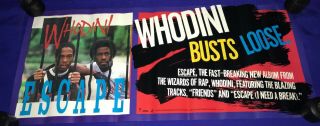Vintage 1984 Whodini Escape/busts Loose Promo Poster 12x28in Rap Banner