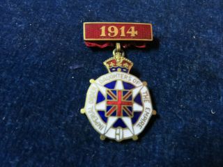 Orig Ww1 Lapel Badge " Imperial Order Daughters Of The Empire - 1914 " Ryrie