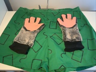 Chuck E Cheese’s Costume Shorts And Hands
