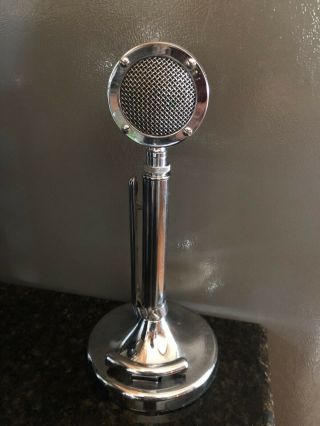 Vintage Astatic Microphone Chrome Eagle Ham Radio