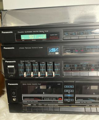 Panasonic SG - D26 Stereo Music System Vintage 1980 ' s All - in - One,  Remote 2