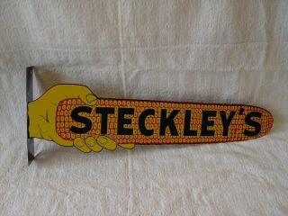 Vintage 20 " Die - Cut Tin Steckley 