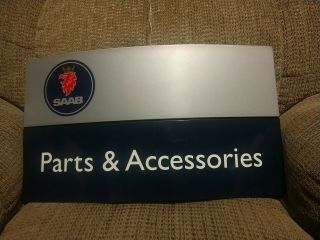 Saab Parts And Accessories Dealership Sign