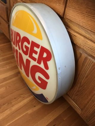Authentic Burger King Large Plastic Button Sign 30 