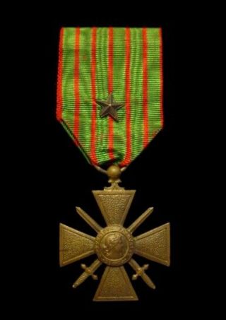 1914 - 1918 Wwi France French Croix De Guerre Medal – Ww1 Cross Of War