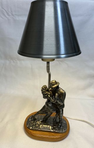 Rubies Vintage Table Lamp W/ Tango Dancing Couple From Argentina