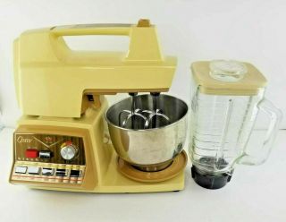 Oster Imperial Kitchen Center Mixer Power 10 Speed W/ Accessories Vintage