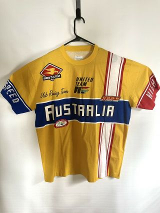 Vtg Australia United Colors Of Benetton Formula 1 Racing T - Shirt Xl Singlestitch