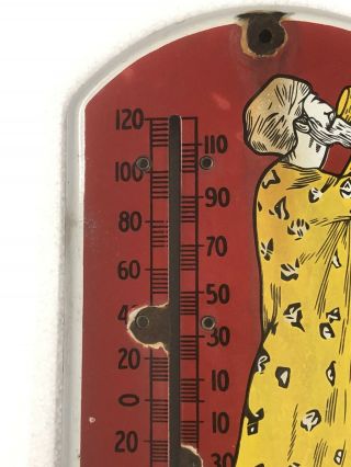 VINTAGE ADVERTSING HILLS BROS BROTHERS COFFEE PORCELAIN STORE THERMOMETER 4