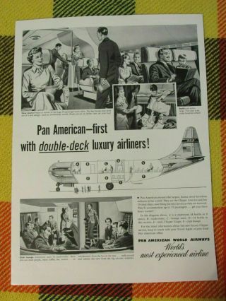 Time Life International Edition Vintage Pan American World Airways Plane Print