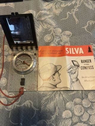 Vintage Silva Ranger Compass,  Made In Sweden,  I Purchased It 40 Years