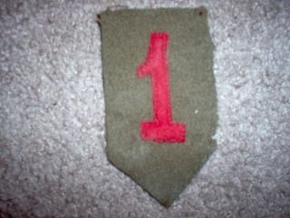 Wwi Us Army 1st Division Patch Wool " Big Red One "