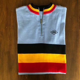 Short Sleeved Belgium Team Vintage Jersey 100 Merino Wool