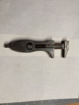 Rare Vintage Ford Script Monkey Adjustable Wrench Oil Plug Tool B - 4