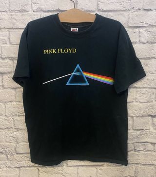 Vintage 1996 Pink Floyd Dark Side Of The Moon Tee Big Logo Size Large Delta Tag