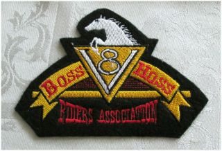 Boss Hoss V8 Riders Association Patch