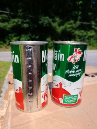 Vintage Mountain Dew Cans 2 versions 2