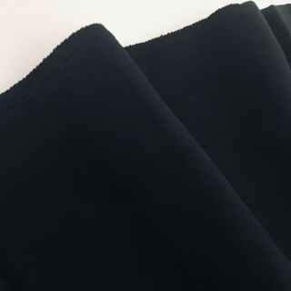 Black Panther B 14x60 Long Vintage Tsumugi Black Silk Japanese Kimono Fabric