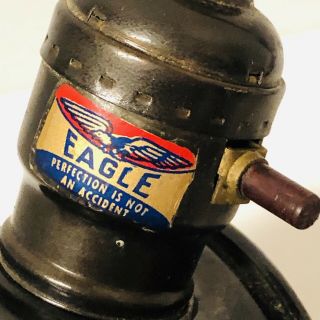Vintage Eagle brand Industrial Work Bench Light Lamp Gooseneck Flexible 2