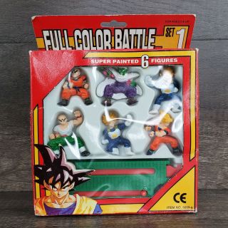 Vintage Rare Dragon Ball Z Full Color Battle Mini Figures Goku,  Vegeta,  Piccolo