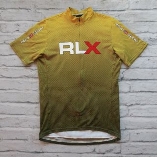 Vintage Polo Sport Ralph Lauren Rlx Cycling Jersey Size L Bike Made In Usa