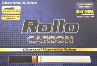 Bulk 10,  000 Carbon Ultra Slim 6.  5 Rollo Tubes Tobbacco Cigarrette