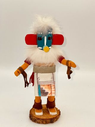 Colorful Chicken Kachina Signed By The Artist - 7 "
