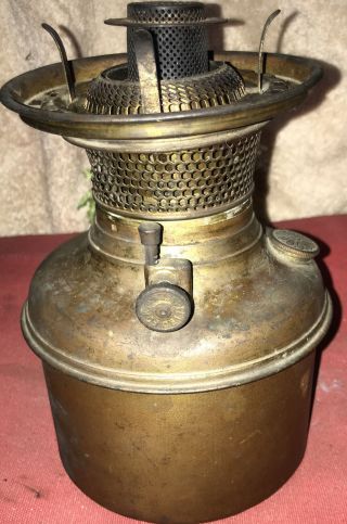 Antique B&h Bradley & Hubbard Kerosene Oil Lamp Base Insert Parts Fits 5 " Font