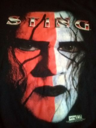 True Vintage 1998 Sting World Championship Wrestling Wcw Nwo Wwf Sweat Shirt Xl